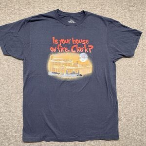 Christmas Vacation Humorous Novelty tee mens Large-Is Your House On Fire Clark?